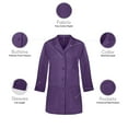 thumbnail image 3 of Panda Uniform Medical Lab Wear for Women, Doctor Coat, 10XL, Purple, 3 of 8