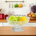 thumbnail image 5 of Msgweeeg Fruit Basket for Kitchen Counter Fruit Bowls Fruit Plates Home Living Room Coffee Table High Value Thickened Tall Fruit Plates Draining Basket Candy, 5 of 7