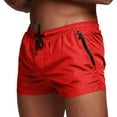 thumbnail image 1 of WERYOUNG Shorts Athlétiques pour Hommes, Décontractés, Tendance, Vacances, Plage, Course, Basketball, Confort Extérieur, Rouge, TTG, 1 of 7