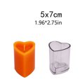 thumbnail image 4 of Billuyoard Molde de en forma de corazón ABS, reemplazo portátil DIY, artesanías para el hogar, fabricación de velas perfumadas, molde, herramienta Artesanía 6.8x8.4 cm Billuyoard HA082283-03, 4 of 6