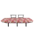 thumbnail image 3 of Flower Futon Couch, Vibrant Colored Floral Arrangement Summer Flowers Inspirations Flourishing Nature, Daybed with Metal Frame Upholstered Sofa for Living Dorm, Loveseat, Multicolor, by Ambesonne, 3 of 4
