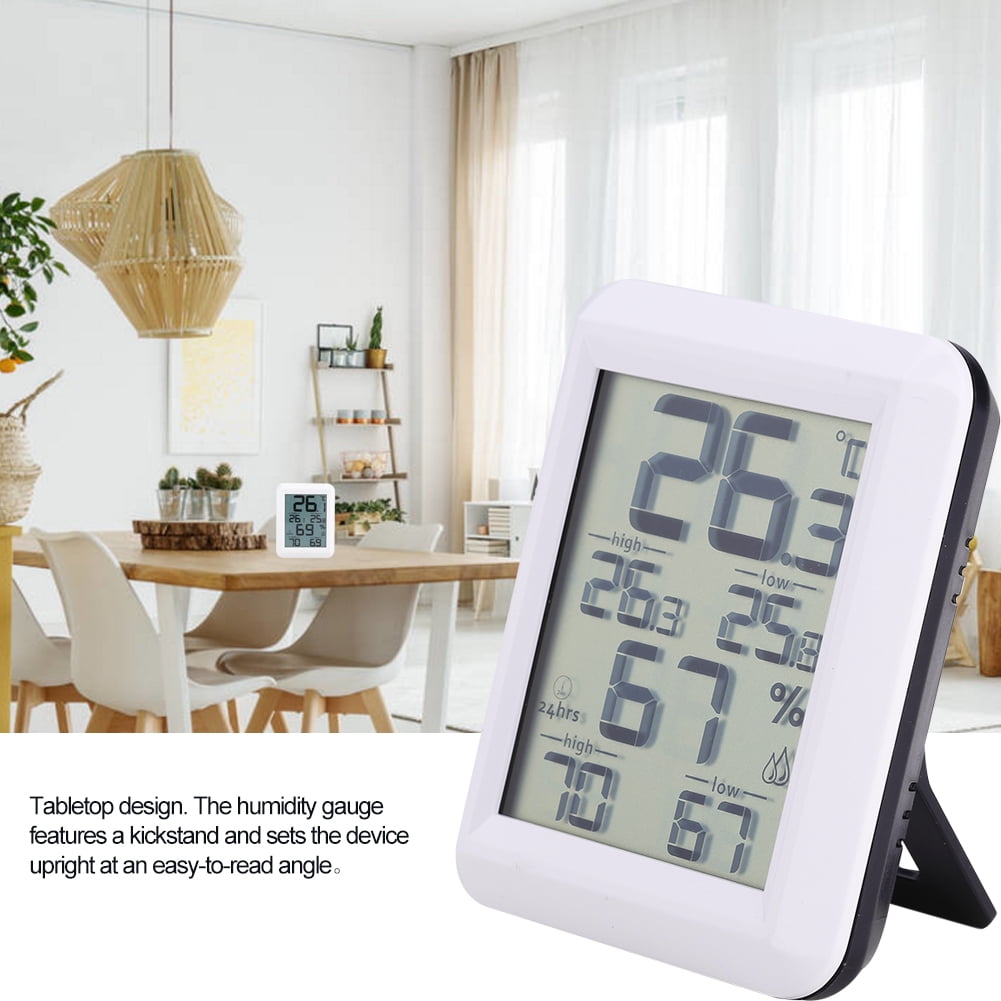 Indoor Thermometer Room Thermometer,Large Display Sized Humidity Meter with Humidity Trends Thermometer Room for Home Climate Control Climate Monitor Shakary Digital Thermo-Hygrometer