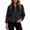Black, variant on Fuzzy Faux Fur Coats for Women Cropped Jacket Long Sleeve Trendy Winter Outerwear