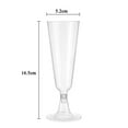 thumbnail image 4 of Plastic Champagne Gold Plastic Party 4.7 Flutes Glitter Glitter Disposable Kitchen，Dining & Bar, 4 of 6