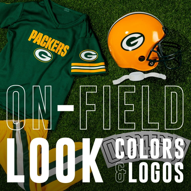 Franklin Sports Green Bay Packers Kids NFL Uniform Set Youth NFL Team Jersey Helmet Pants Apparel Costume Official NFL Gear Youth Medium Walmart