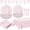 Pink, variant on 102 PCS Camp Themed Party Kit, Gingham Plates Napkins Cups Tablecloths for Baby Shower Wedding Birthday, Serves 25 Guests