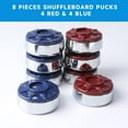 thumbnail image 4 of Gse 2-1/8"" (54 Mm) Shuffleboard Pucks Set Of 8 For Shuffleboard Table Accessories(Chrome 2-1/8""), 4 of 5