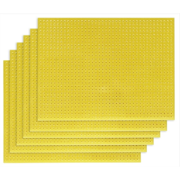 6 Pack 1,160 Holes Perf Board without Solder Pads, 3" ? 4" (76.2 x 101.6mm)