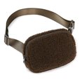 thumbnail image 1 of Belt Bag Multi-functional Zipper Plush Adjustable Strap Pure Color Unisex Style Fanny Pack Shoulder Waist Pack for Outdoor, 1 of 11