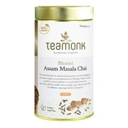 Teamonk Bhumi Assam Masala Chai Loose Leaf (75 Cups) - 150 g. Immunity Booster and High Antioxidant Properties