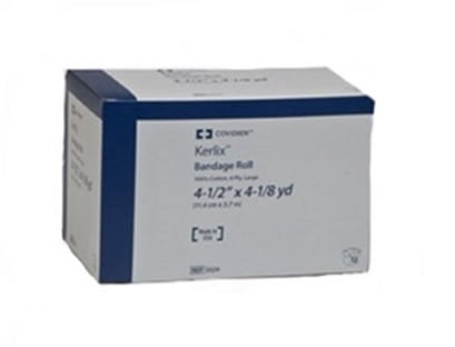 Kerlix Gauze Bandage Roll, 6 Ply, 4.5 Inch X 4.1 Yard, Covidien 3324 - Pack of 12