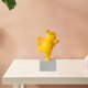 thumbnail image 5 of Estatua creativa de Francés, de animales de Yoga, escultura de perro para decoración de escritorio para hogar, manualidades, regalos de Amarillo Soledad Figuras en miniatura, 5 of 7