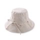 thumbnail image 1 of Women Summer Solid Bucket Hat Wide Brim Foldable Cotton Outdoor Sun Protective Cap New, 1 of 1