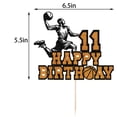 thumbnail image 2 of Fiesta de feliz cumpleaños T11 con temática de baloncesto Cake Topper, 2 of 8