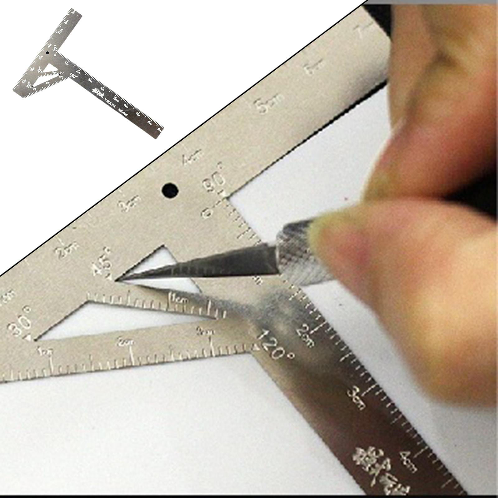 Hobby Tool Armor Gundam Model Transform Cutting Scribed Line T-shaped Ruler 