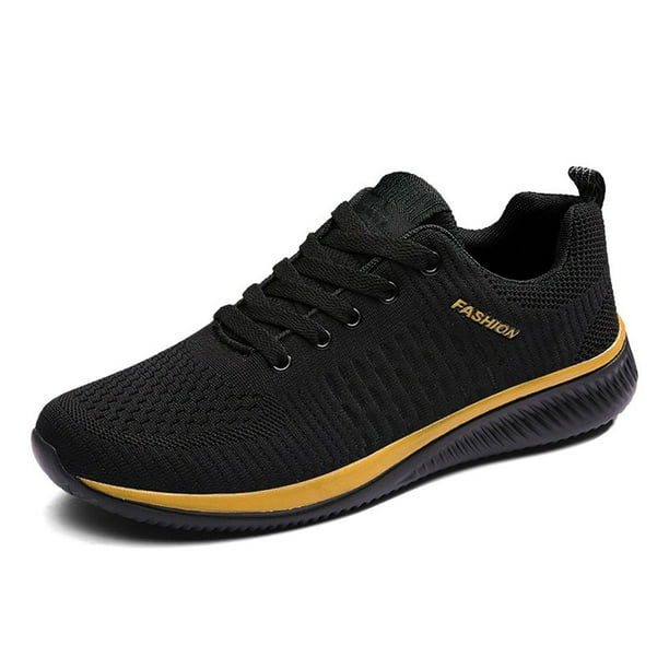 Zapatos Para Caminar Mocasines casuales unisex Zapatos planos con cordones suaves Accesorios para exteriores (46 dorado) Tmvgtek Para Estrenar