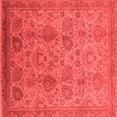 thumbnail image 1 of Ahgly Company Indoor Square Oriental Red Industrial Area Rugs, 3' Square, 1 of 4