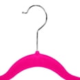 thumbnail image 6 of Simplify 24 Pack Velvet Skirt Hangers with Clips, Adult Size, Fuchsia, 6 of 7
