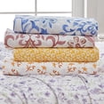 thumbnail image 7 of Great Bay Home Flower Printed Microfiber Sheet Set (King, Fading Floral), 7 of 7