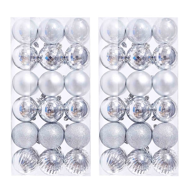Fiudx 72 Bolas de Navidad para Árbol de Navidad, Adornos Colgantes para Fiestas En Casa, Decoración de 3 Cm