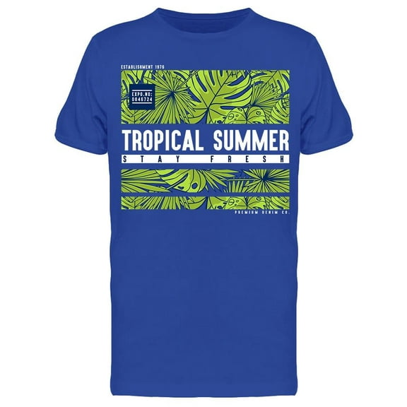 Tropical Summer, Stay Fresh T-Shirt Men -Image by Shutterstock, Male 3X-Large