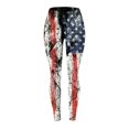 thumbnail image 2 of Gibobby Leggings Translúcido Día la Independencia para las mujeres 4 julio Leggings Pantalones para yoga Correr Pilates Gimnasio Medias Compresión Yoga Correr Fitness（Azul marino， XXL), 2 of 4