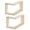 2pcs, variant on Dserhfy Floating Corner Shelves Wooden Wall Shelf L Shaped Wall-Mounted Corner Display Rack for Living Room Bedroom Bathroom