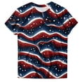 thumbnail image 4 of Leey-World Womens 250th Anniversary Usa Shirt USA Flag 4th of July Christian Faith T-Shirt(Navy,2XL), 4 of 7