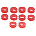 thumbnail image 1 of Seitruly 10x Barber Hairdressing Shears Scissors Finger Inserts Grips  Ring plantillas de cejas Rojo 10 piezas, 1 of 1