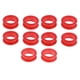 thumbnail image 1 of Seitruly 10x Barber Hairdressing Shears Scissors Finger Inserts Grips  Ring plantillas de cejas Rojo 10 piezas, 1 of 1