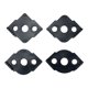 thumbnail image 2 of Plantillas de 4 piezas, ángulo, enrutamiento rápido para carpintería, 15, enrutamiento redondeado Negro, 2 of 7