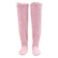 thumbnail image 2 of GUOOL over Knee High Fuzzy Protection Thick Warm Leg Cover Super Soft Thigh High Socks Pink, 2 of 9