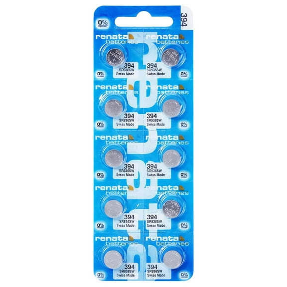 Renata Swiss 394 Siler Oxide Battery Ten Pack