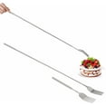 thumbnail image 3 of Extra Long Fork Prank, Extension Forks, Extendable Forks Prank, Telescoping from 8.7" To 25", Extendable Stainless Steel Dinner Fruit Dessert for Meal and Have Fun (Fork*2), 3 of 6