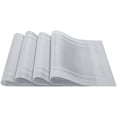 thumbnail image 5 of Nvzi Manteles individuales lavables, plateados, tamaño 30*45cm, juego de 4, PVC, manteles individuales duraderos para comer, fáciles de limpiar y reutilizables., 5 of 5