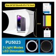thumbnail image 2 of Lightbox 20cm 25cm 30cm 40cm Light Box Mini Photo Studio Box Photography Light Studio Shooting Tent Box Kit&6 Backdrops ,Photographic Equipment, 2 of 5