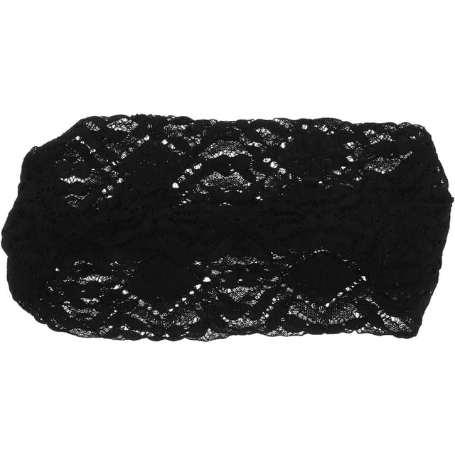 Diademas elásticas anchas de encaje floral para mujer, accesorios de moda para el cabello y tocados de encaje elástico, accesorios para el cabello de mujer para bodas y fiestas