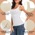 thumbnail image 4 of Women Tummy Control Shapewear Tank Tops Seamless Square Neck Compression Tops Slimming Body Shaper Camisole, 4 of 7