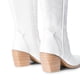 thumbnail image 4 of Botas Dream Paris Para Dama Estilo Western Vaquero Blanco Talla 23.5, 4 of 4