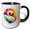 Black/White, variant on 3drose, Watercolor Illustration of a Swan, 11oz Mug