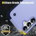 thumbnail image 5 of Dteck Kickstand Military Grade Cover for Samsung Galaxy S24 5G Phone Case Rugged Heavy Duty Shockproof Anti-Drop Durable PC Hybride Silcone Bumper Shell, Light Purple, 5 of 7