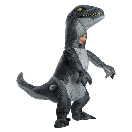 Jurassic World: Fallen Kingdom Childrens Velociraptor Inflatable Halloween Costume With Sound