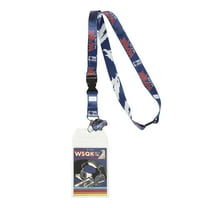 Stranger Things Season 5 WSQK The Eagle 22-inch Lanyard with Clear ID Sleeve and Rubber Charm