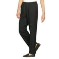 thumbnail image 3 of Alfred Dunner Womens Petite Solid Medium Pant, 3 of 3