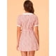 thumbnail image 5 of Vestido Floral Para Mujer, Con Cuello En Punta, Abotonado, Vestidos Con Cinturón Rosa M, 5 of 6