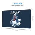 thumbnail image 3 of Balery Shark Mouse Pad ,15.8x29.5 In Large Gaming Mouse Pad Desk Mat Long Non-Slip Rubber Stitched Edges,Waterproof Mousepad Desk Mat For Gamer Office Home, 3 of 9