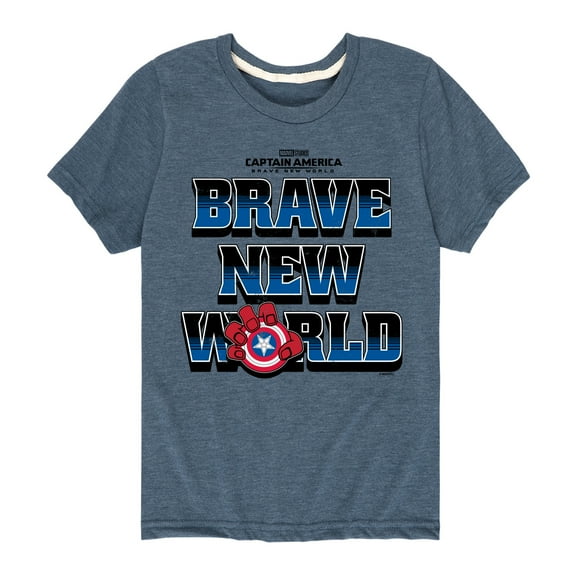 Marvel Captain America: Brave New World - Logo - Toddler And Youth Short Sleeve Graphic T-Shirt