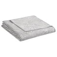 thumbnail image 3 of DESIGN STUDIO Abstract Zebra Light Grey 3-Piece All-Season Soft Woven Matelasse Jacquard Reversible Cotton Blend Quilt Set - King, 3 of 5