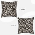 thumbnail image 4 of Velvet Rimmed Pillowcase Is Not Easy To Open Line Deformation Invisible Zipper Opening And Closing Only Pillowcase Does Not Contain Pillow Core Leopard Print Pattern White And Black_4 20"X20", 4 of 8