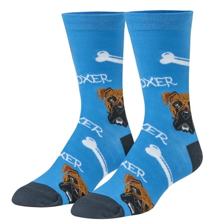 

Crazy Socks Womens Animals Boxer Crew Socks Novelty Silly Fun Cute
